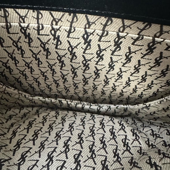 SAINT LAURENT YSL Shoulder Bag Leather Black with strap crossbody - Picture 9 of 16